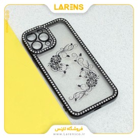 کاور Flower سری Diamond ايفون 13 پرو مکس - Black