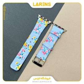 بند اپل واچ Leather سری Flower سایز 38/40/41mm طرح 3