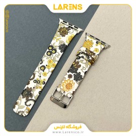 بند اپل واچ Leather سری Flower سایز 38/40/41mm طرح 5