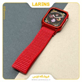 بند اپل واچ Loop Sport + Case سایز 40mm كد 26 رنگ Black & Red