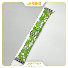 بند اپل واچ Leather سری Flower سایز 42/44/45mm طرح 4