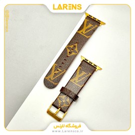 بند اپل واچ Louis Vuitton سری Leather سایز 42/44/45mm طرح Gold