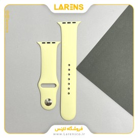 بند سیلیکون اپل واچ 42/44/45mm كد 32 رنگ Melow Yellow
