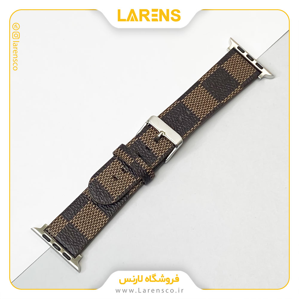 بند اپل واچ Louis Vuitton سری Damier سایز 42/44/45mm رنگ Brown