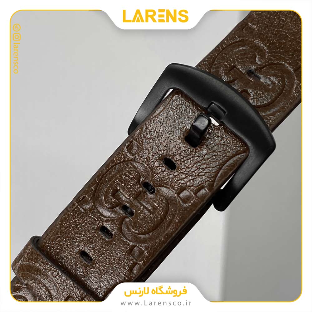 بند اپل واچ Gucci سری Leather سایز 42/44/45mm رنگ Brown