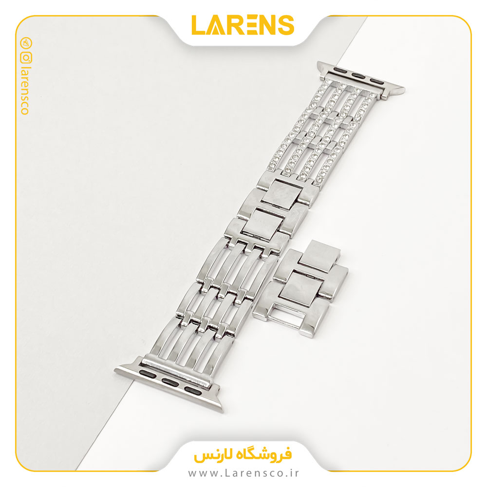 بند اپل واچ Tiffany سری Jewerly Expanse سایز 42/44/45 میلیمتر - رنگ Silver