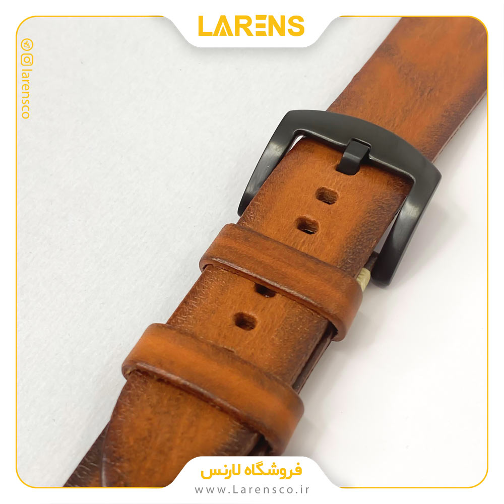 بند اپل واچ Leather سری Woodly سایز 42/44/45 میلیمتر _ رنگ Brown