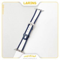 بند اپل واچ Leather سری Chanel سایز 42/44/45 میلیمتر _ رنگ Blue White