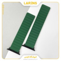 بند اپل واچ Leather Magnet سری Double سایز 42/44/45 میلیمتر _ رنگ Green