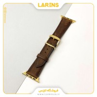 بند اپل واچ Leather سری Golden سایز 42/44/45mm رنگ Dark Brown