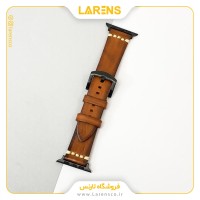 بند اپل واچ Leather سری Woodly سایز 42/44/45 میلیمتر _ رنگ Brown