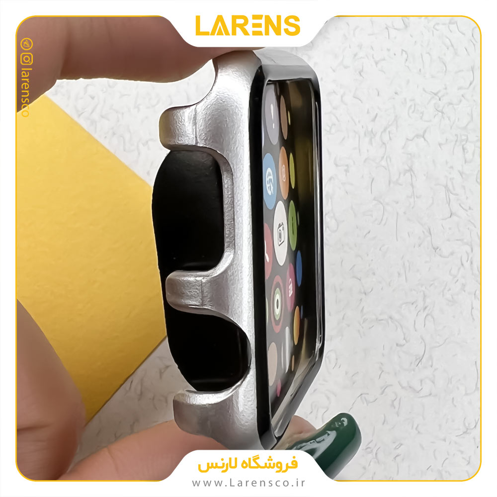کاور اپل واچ Luxury مدل Hard Case سايز 42mm رنگ Silver