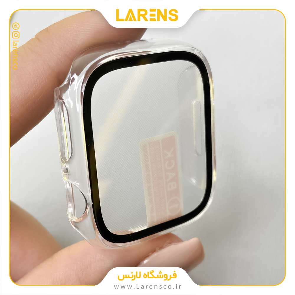 کاور اپل واچ   PC Glass سایز 42mm رنگ Clear