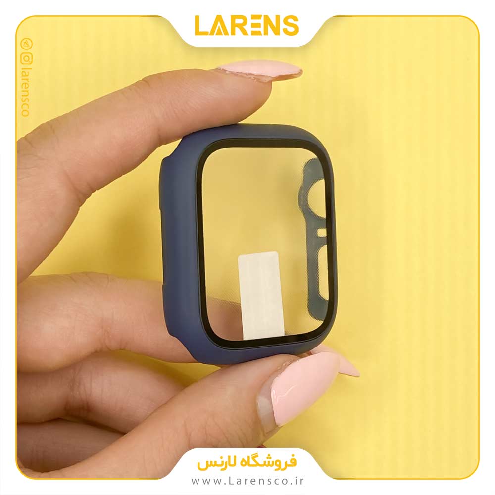 کاور اپل واچ  PC Glass سایز 44mm رنگ Blue