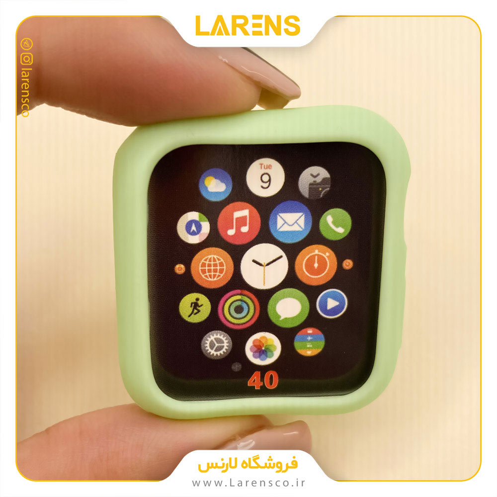 کاور اپل واچ  Silicon Case سایز 44mm رنگ Light Green