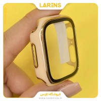 کاور اپل واچ  PC Glass سایز 44mm رنگ Pink Gold