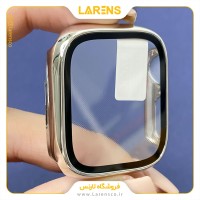 کاور اپل واچ  PC Glass سایز 44mm رنگ Shiny Silver