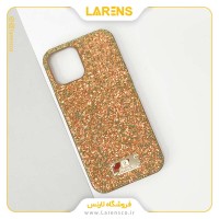 کاور برند پولکا ایفون 12 پرو مکس مدل سواروسکی _ رنگ Gold