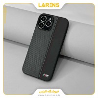 کاور BMW اورجینال سری  Leather ایفون 13 - Red Line