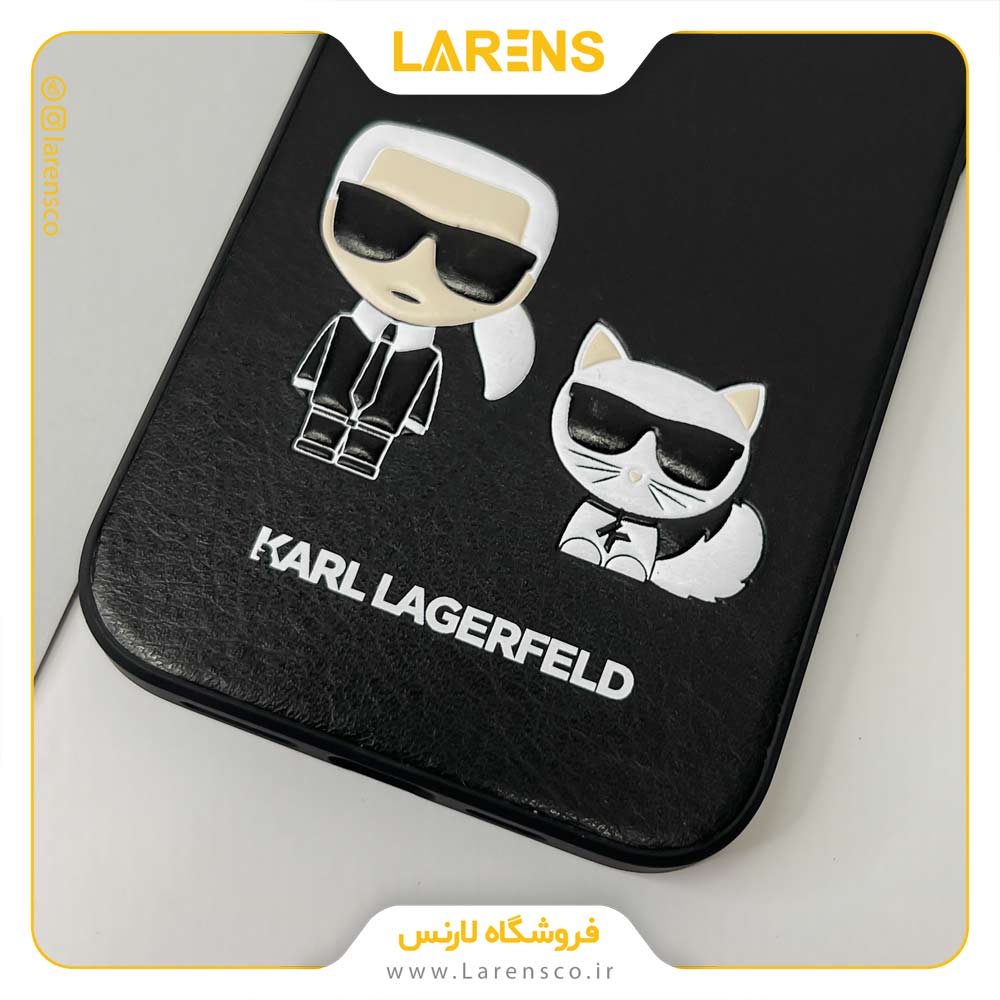 كاور Karl Lagerfeld اورجينال سری Karl & Cat ايفون 13 - Black