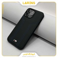 کاور BMW اورجینال سری  Leather ایفون 13 پرو - Blue Line